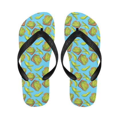 Sandwich Avocado Print Design LKS306 Flip Flops