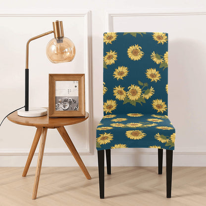 Sunflower Print Design LKS305 Dining Chair Slipcover