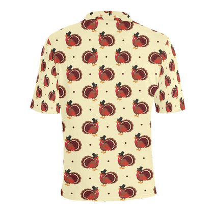 Thanksgiving Print Design LKS3010 Men Polo Shirt