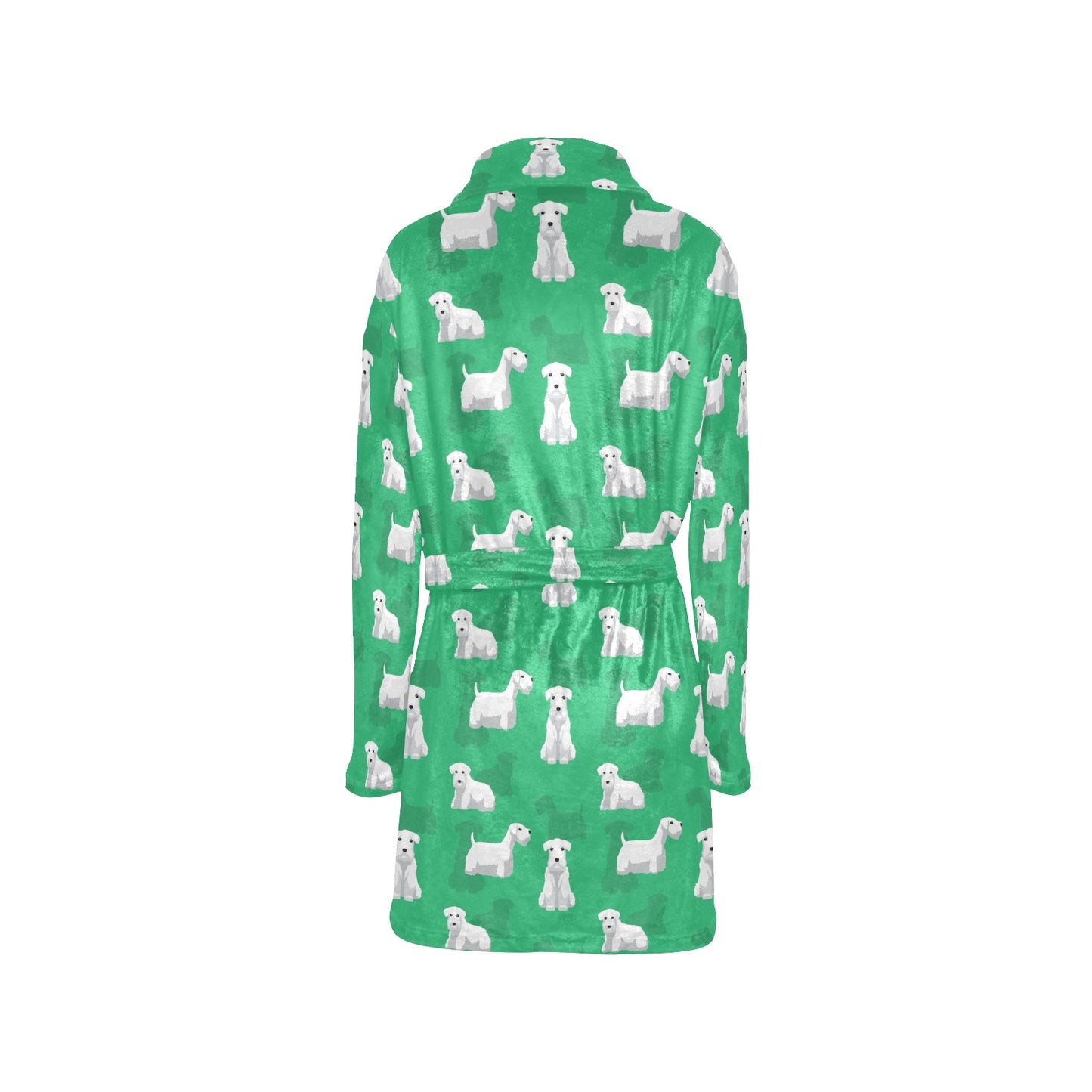 Sealyham Terriers Print Design LKS301 Women's Fleece Robe