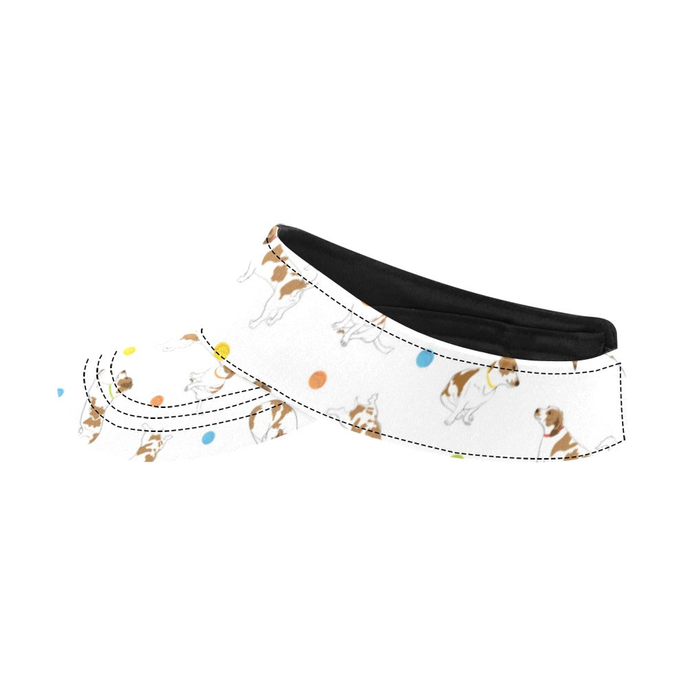 Russell Terriers With Balls Print Design LKS307 Unisex Sun Visor