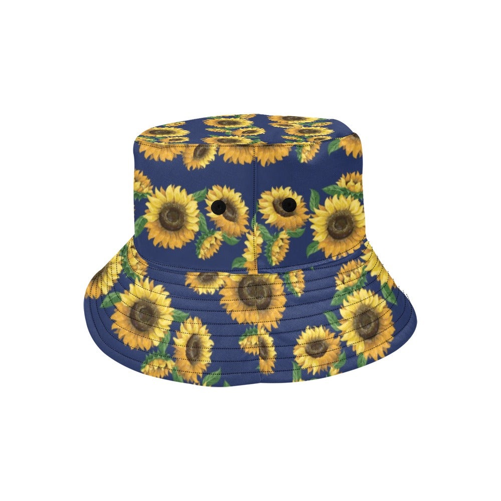 Sunflower Print Design LKS307 Unisex Bucket Hat