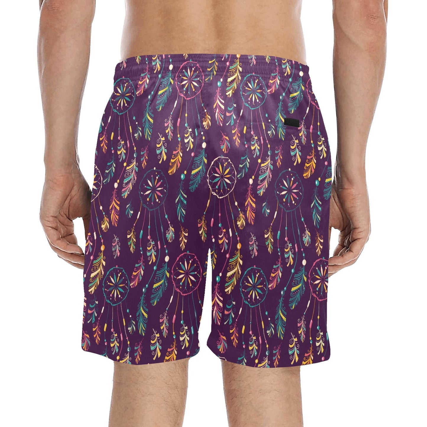 Dream Catcher Boho Design Men's Swim Trunks Beach Shorts