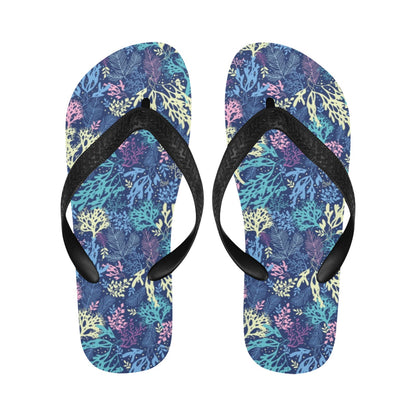 Seaweed Print Design LKS301 Flip Flops
