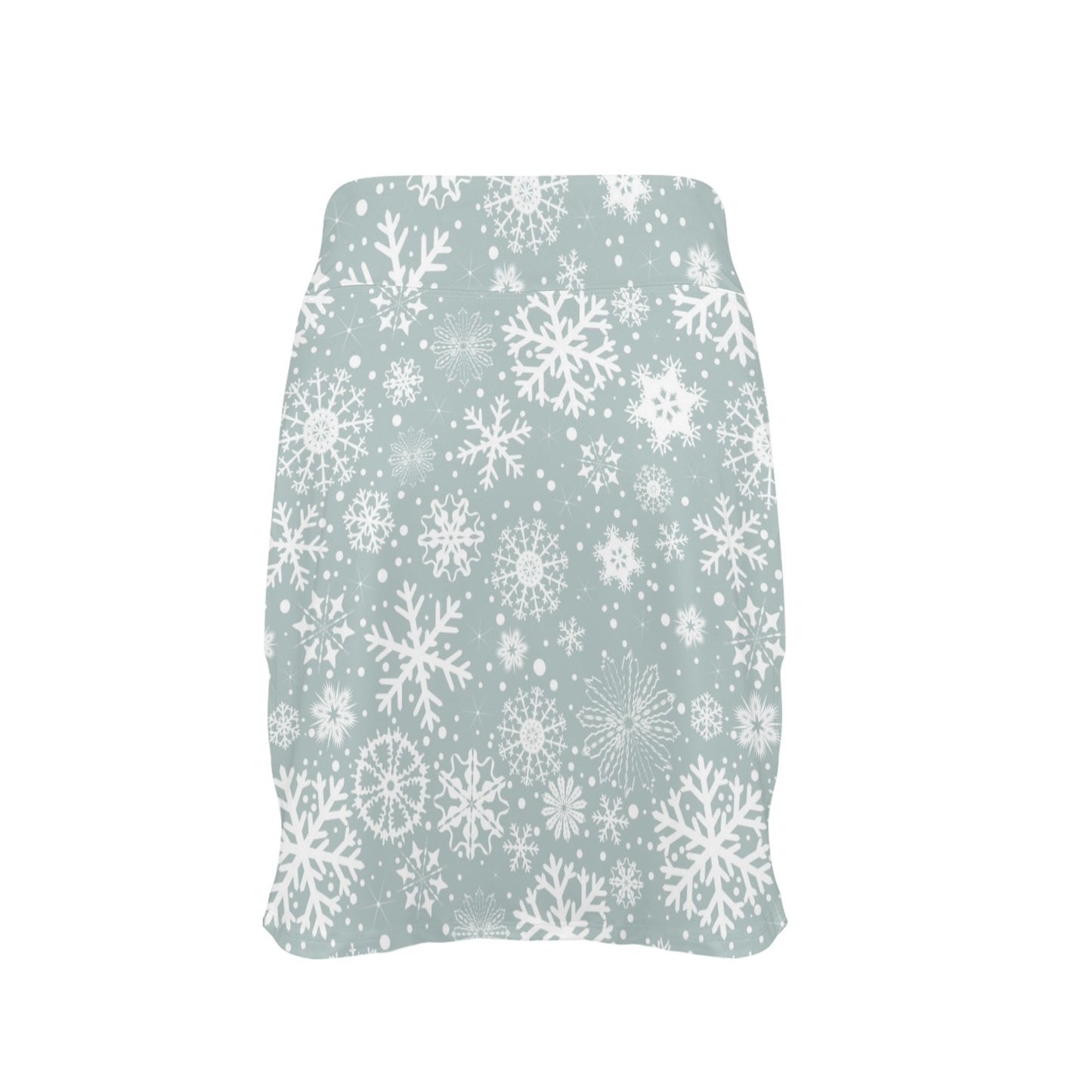 Snowflake Print Design LKS303 17" Golf & Pickleball Skort with Pockets