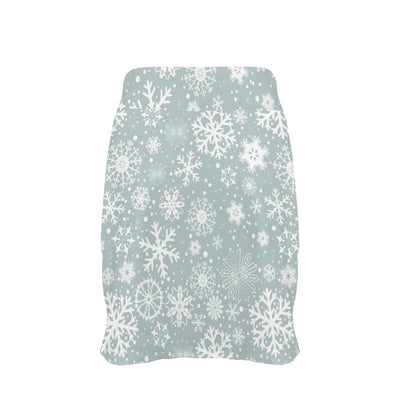 Snowflake Print Design LKS303 17" Golf & Pickleball Skort with Pockets