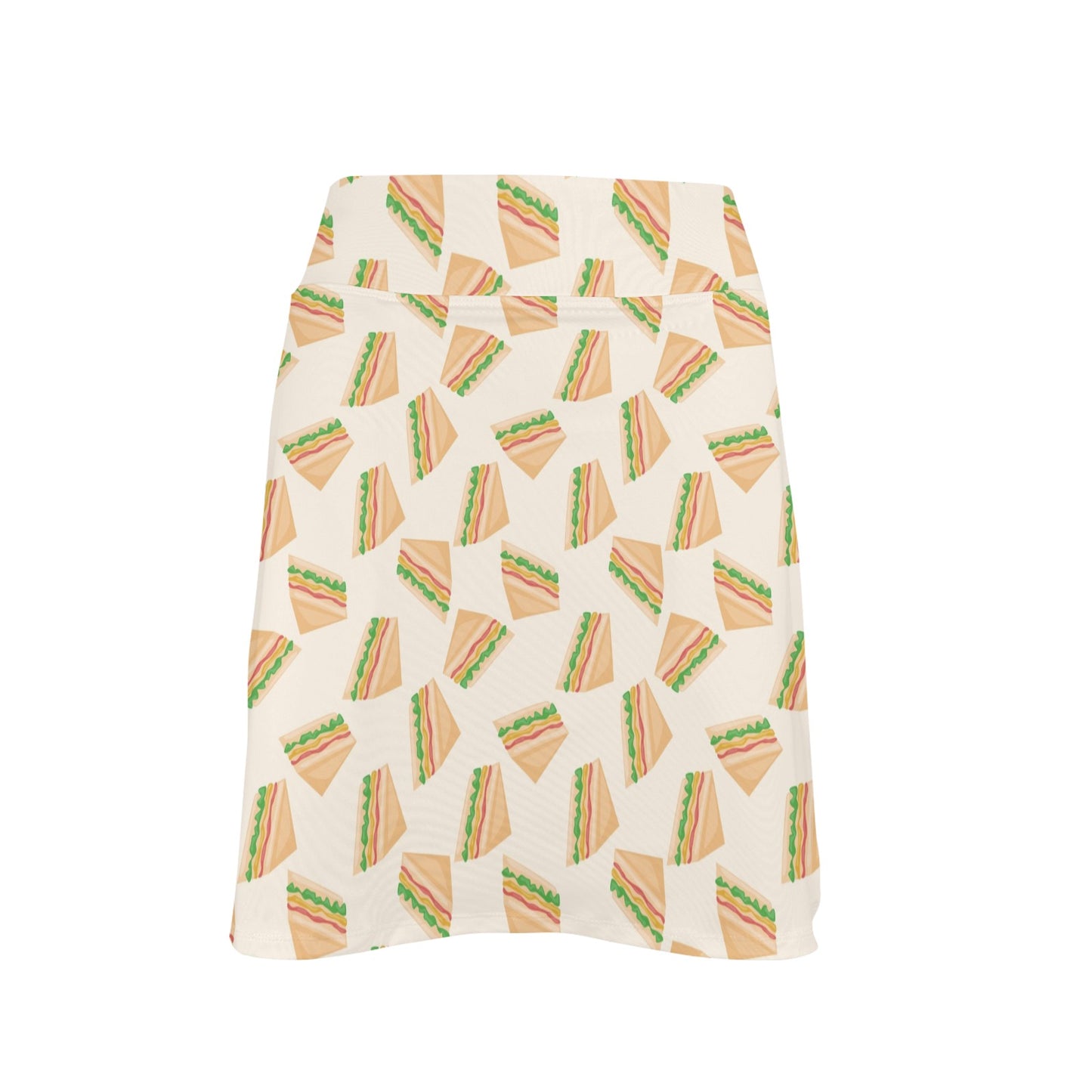 Sandwich Print Design LKS301 Women's Golf Skirt with Pocket