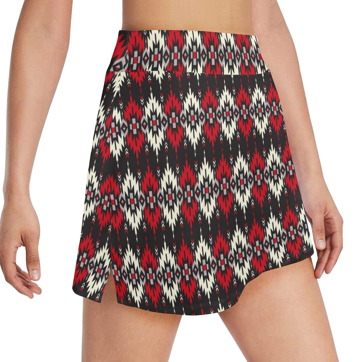 Southwestern Pattern 17" Golf & Pickleball Skort with Pockets