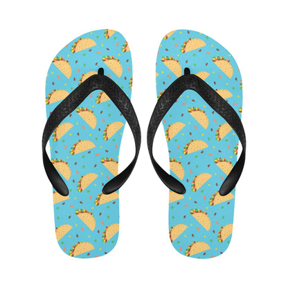 Taco Print Design LKS303 Flip Flops