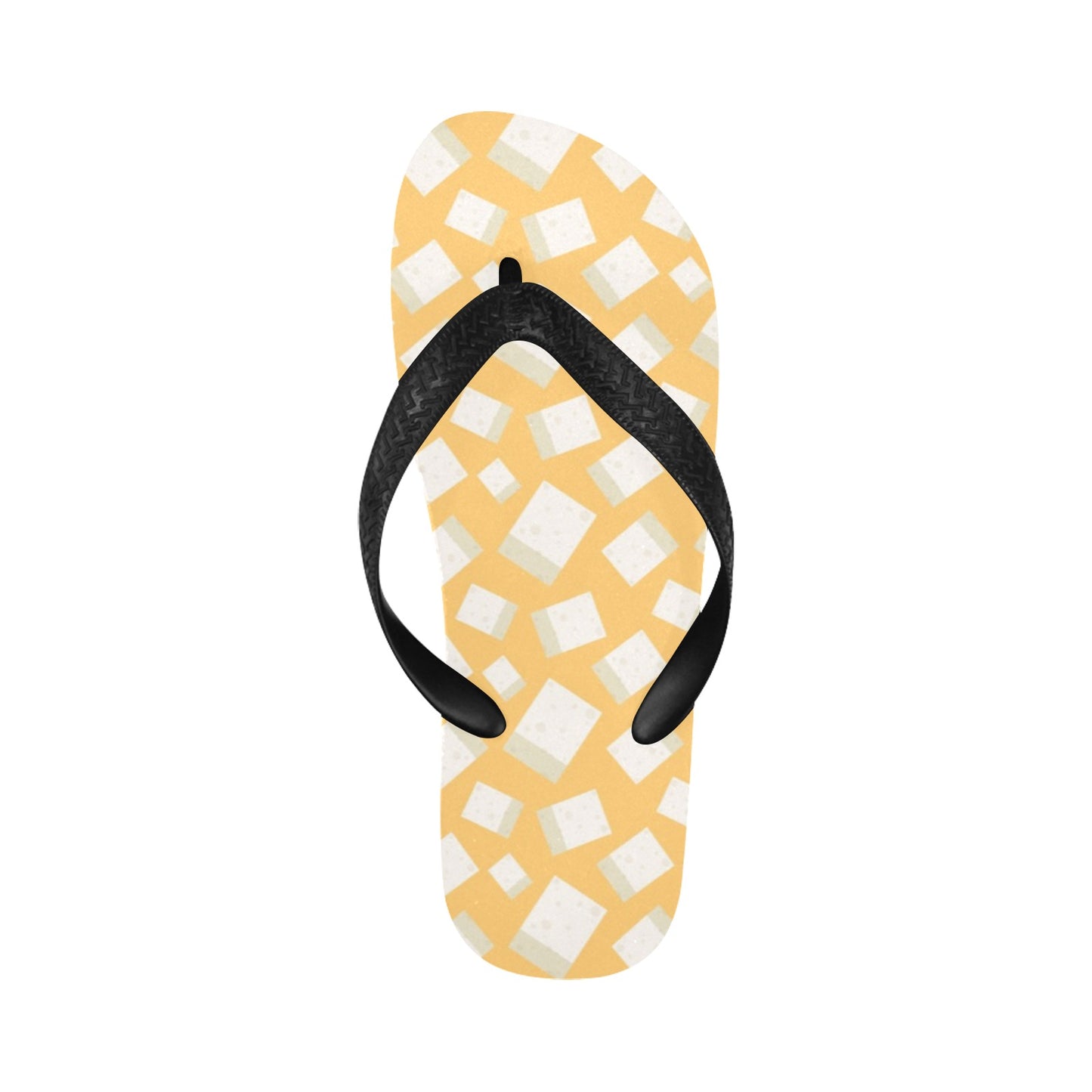 Tofu Print Design LKS302 Flip Flops