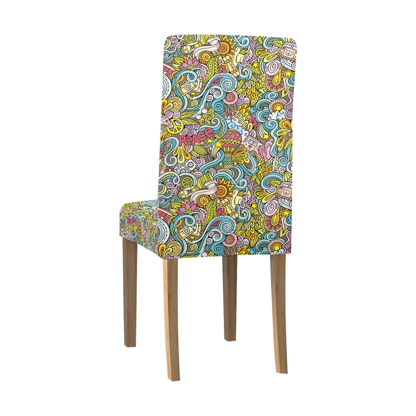 Hippie Print Design LKS301 Dining Chair Slipcover