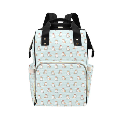 Shiba Inu Print Design LKS3011 Diaper Bag Backpack