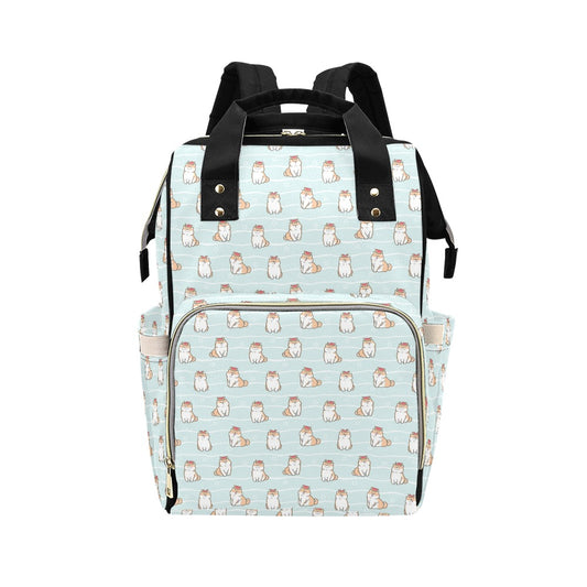 Shiba Inu Print Design LKS3011 Diaper Bag Backpack