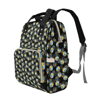 Volleyball Print Design LKS302 Diaper Bag Backpack