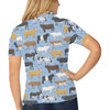 Cattle Pattern Print Design 02 Women's Polo Shirt