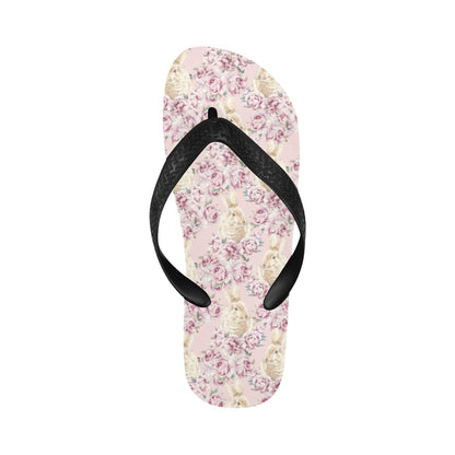 Rabbit Print Design LKS403 Flip Flops