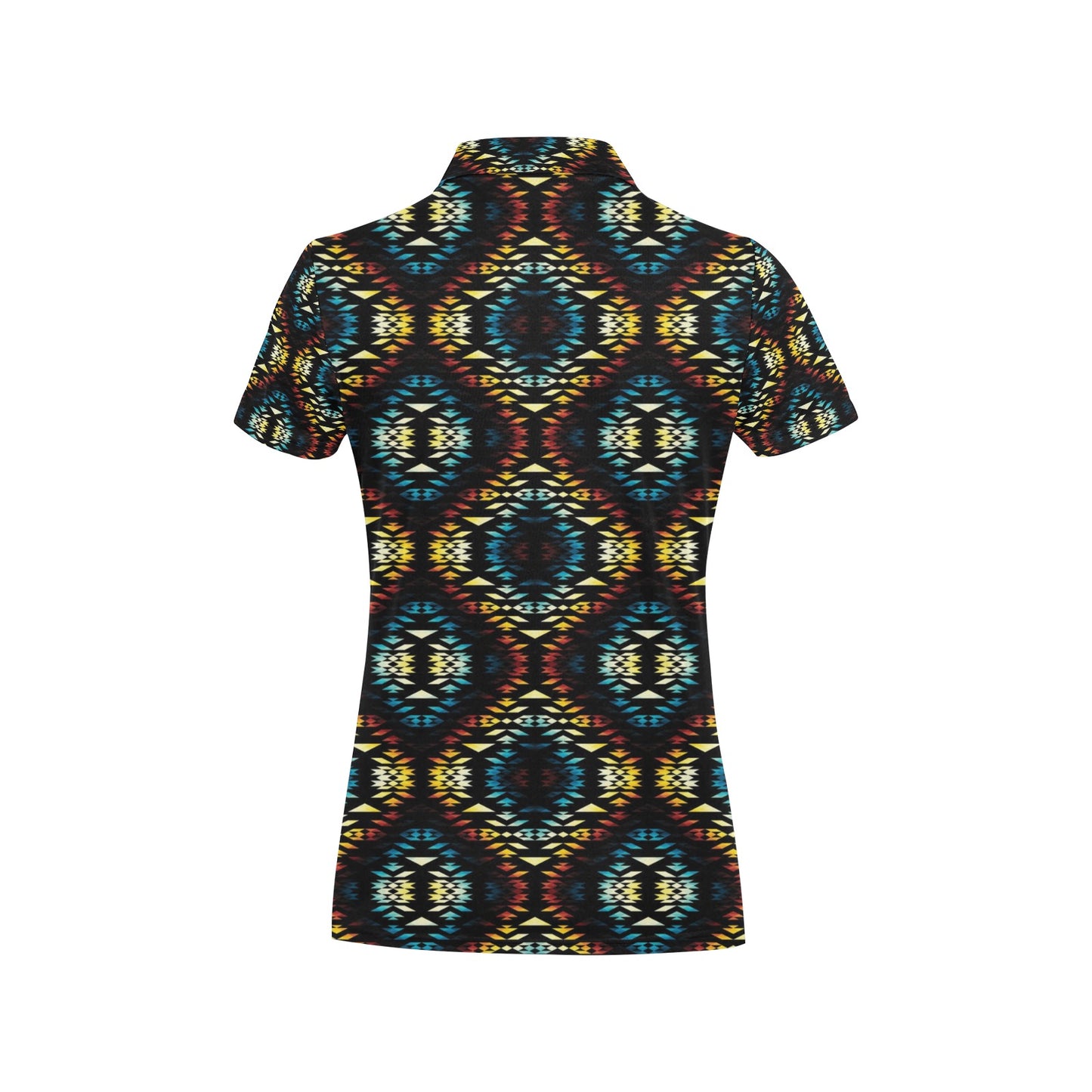Tribal Pattern Print Design LKS309 Women's Polo Shirt