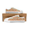 Sausage Print Design LKS304 Women's White Low Top Shoes