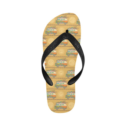 Hippie Van Print Design LKS304 Flip Flops
