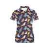 Bird Cute Print Pattern Women's Polo Shirt