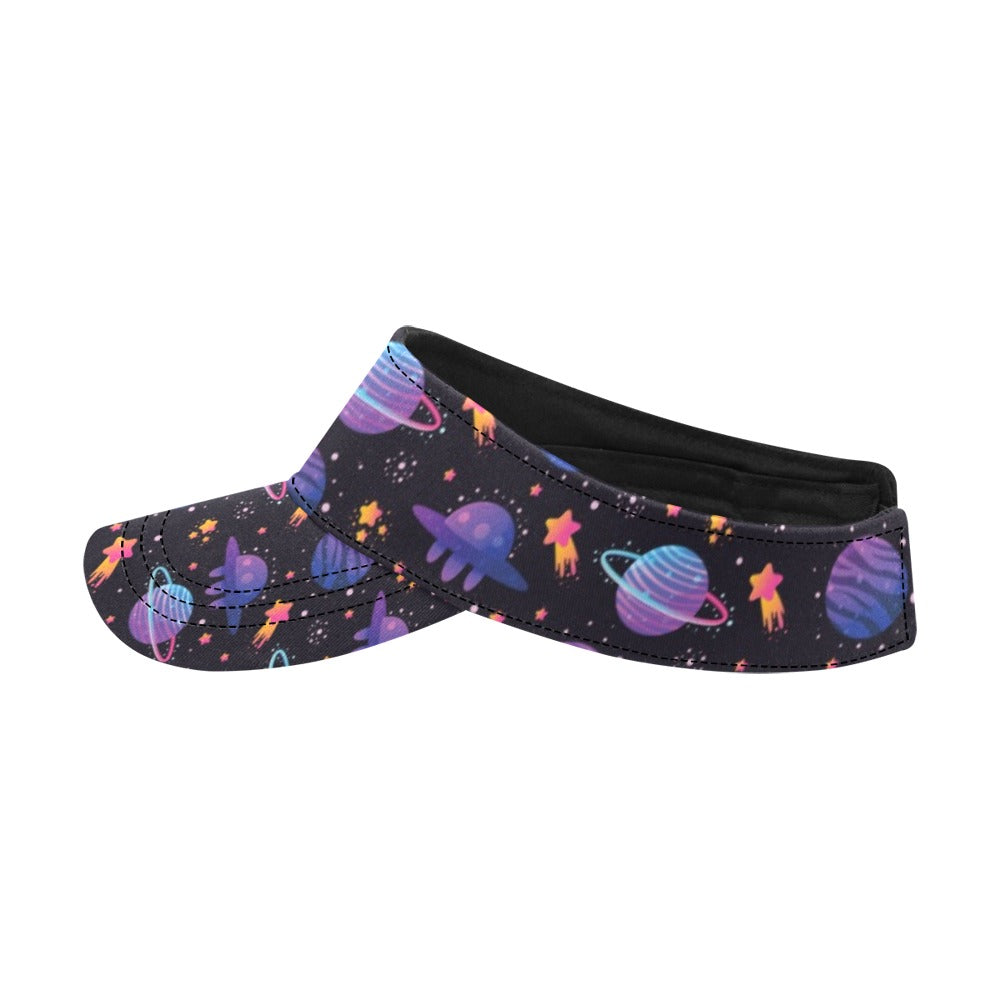 UFO Star Galaxy Print Design LKS308 Unisex Sun Visor