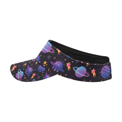 UFO Star Galaxy Print Design LKS308 Unisex Sun Visor