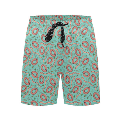 Sausage Print Design LKS303 Men's Swim Trunks Beach Shorts