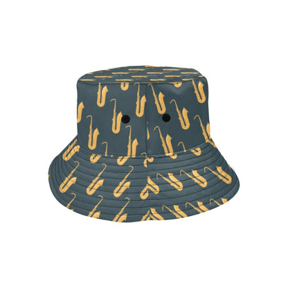 Saxophone Print Design LKS401 Unisex Bucket Hat