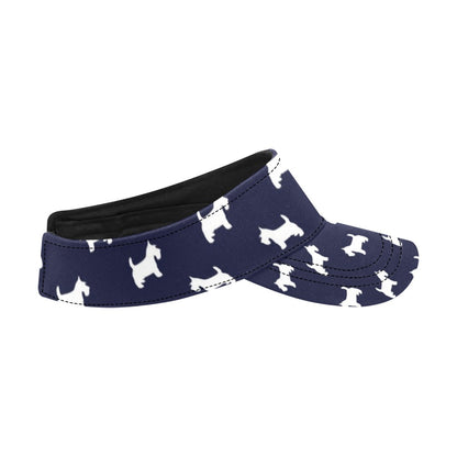 Scottish Terriers Print Design LKS3019 Unisex Sun Visor