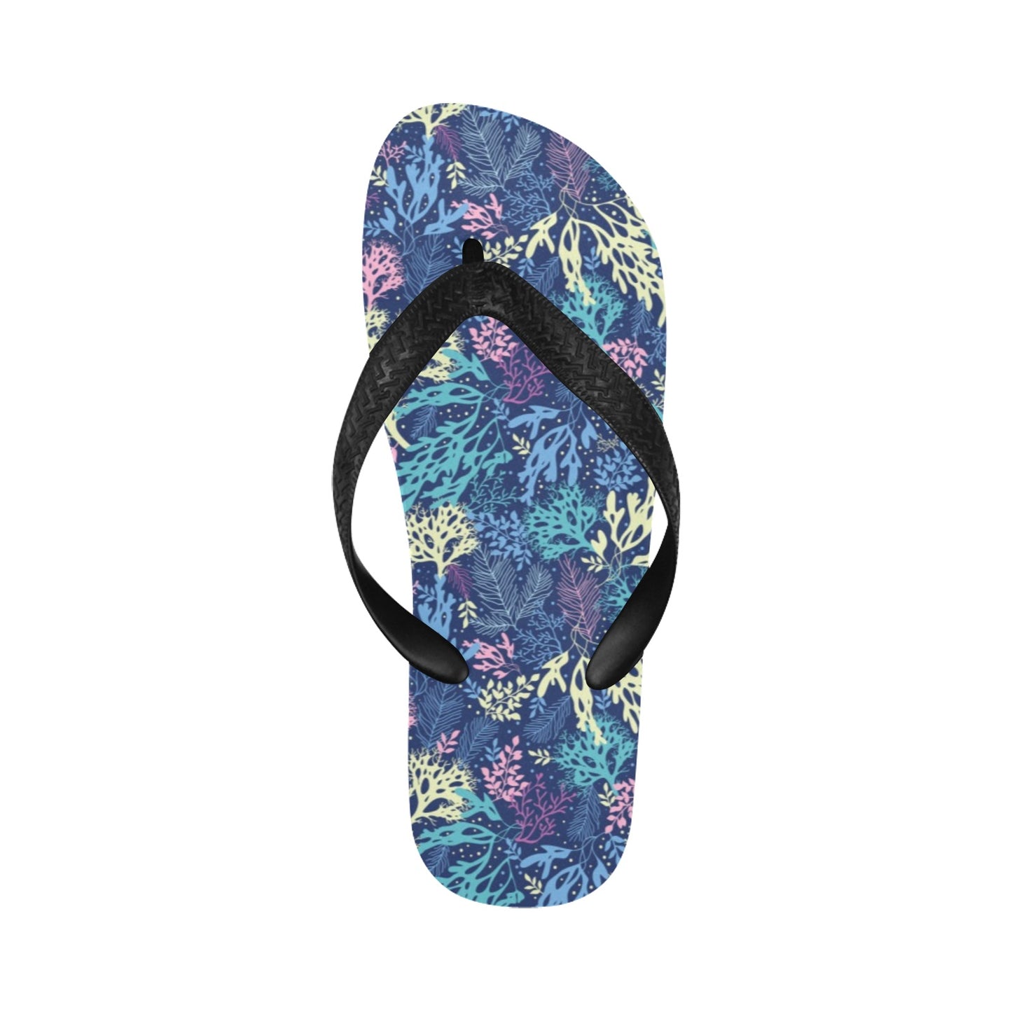 Seaweed Print Design LKS301 Flip Flops