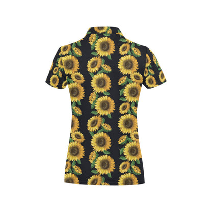 Sunflower Print Design LKS306 Women's Polo Shirt