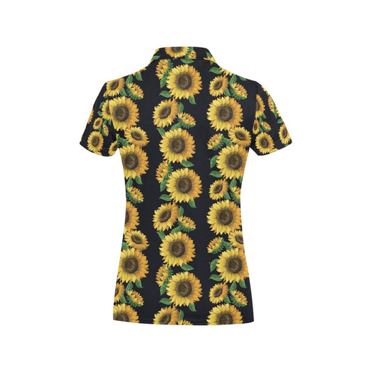Sunflower Print Design LKS306 Women's Polo Shirt