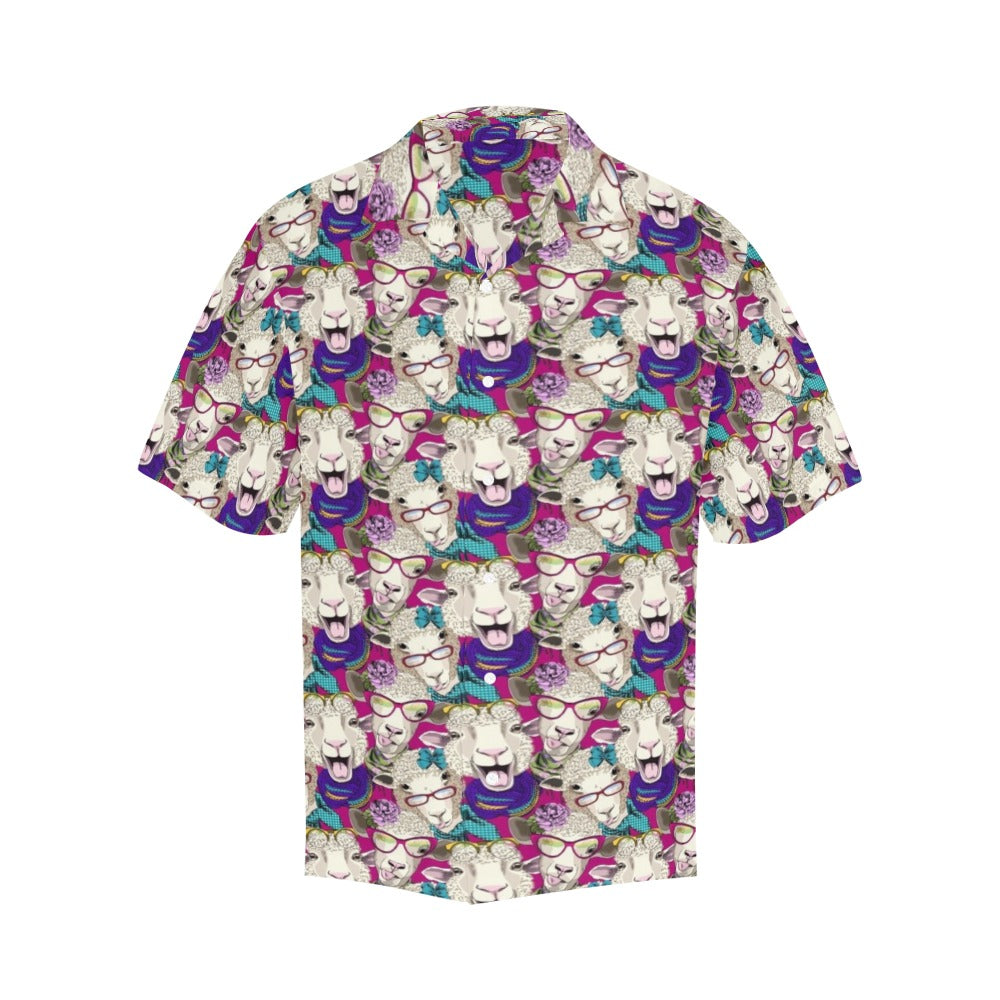 Sheep Print Design LKS403 Men's Men's Hawaiian Shirt
