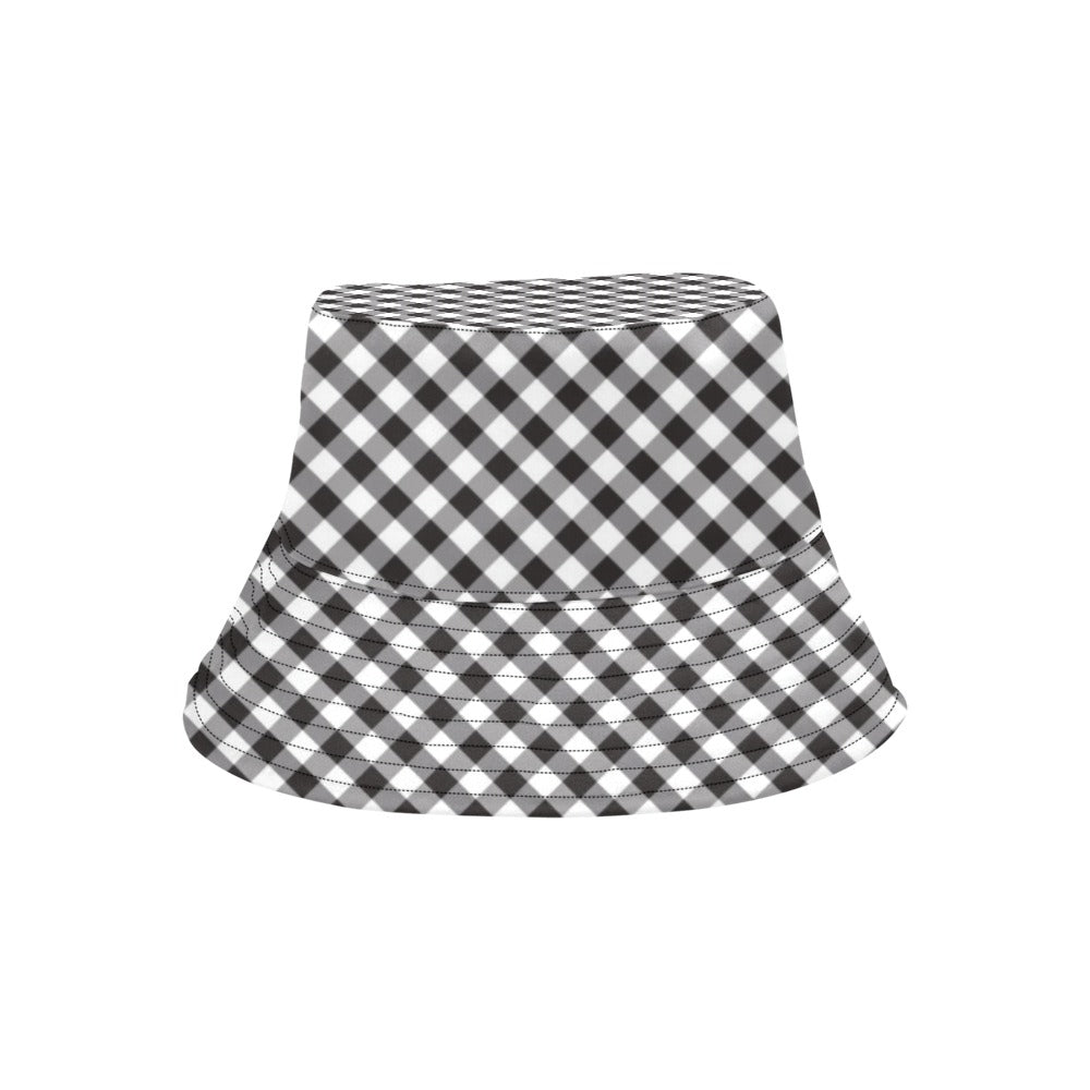 Gingham Print Design LKS402 Unisex Bucket Hat