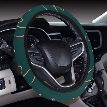 Horse Head Print Design LKS302 Steering Wheel Cover with Elastic Edge
