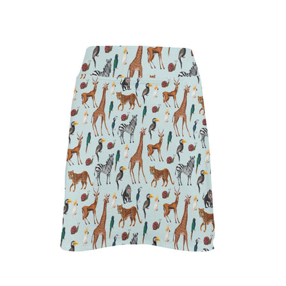 Safari Animal Print Design LKS306 17" Golf & Pickleball Skort with Pockets