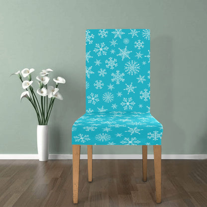 Snowflake Print Design LKS304 Dining Chair Slipcover