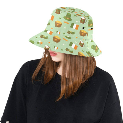 St Patricks Day Print Design LKS302 Unisex Bucket Hat