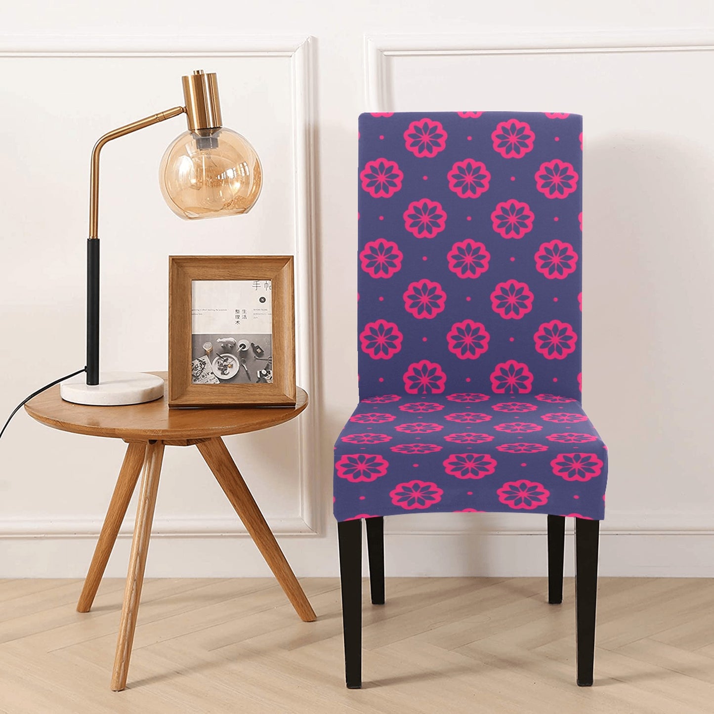Water Lily Print Design LKS301 Dining Chair Slipcover