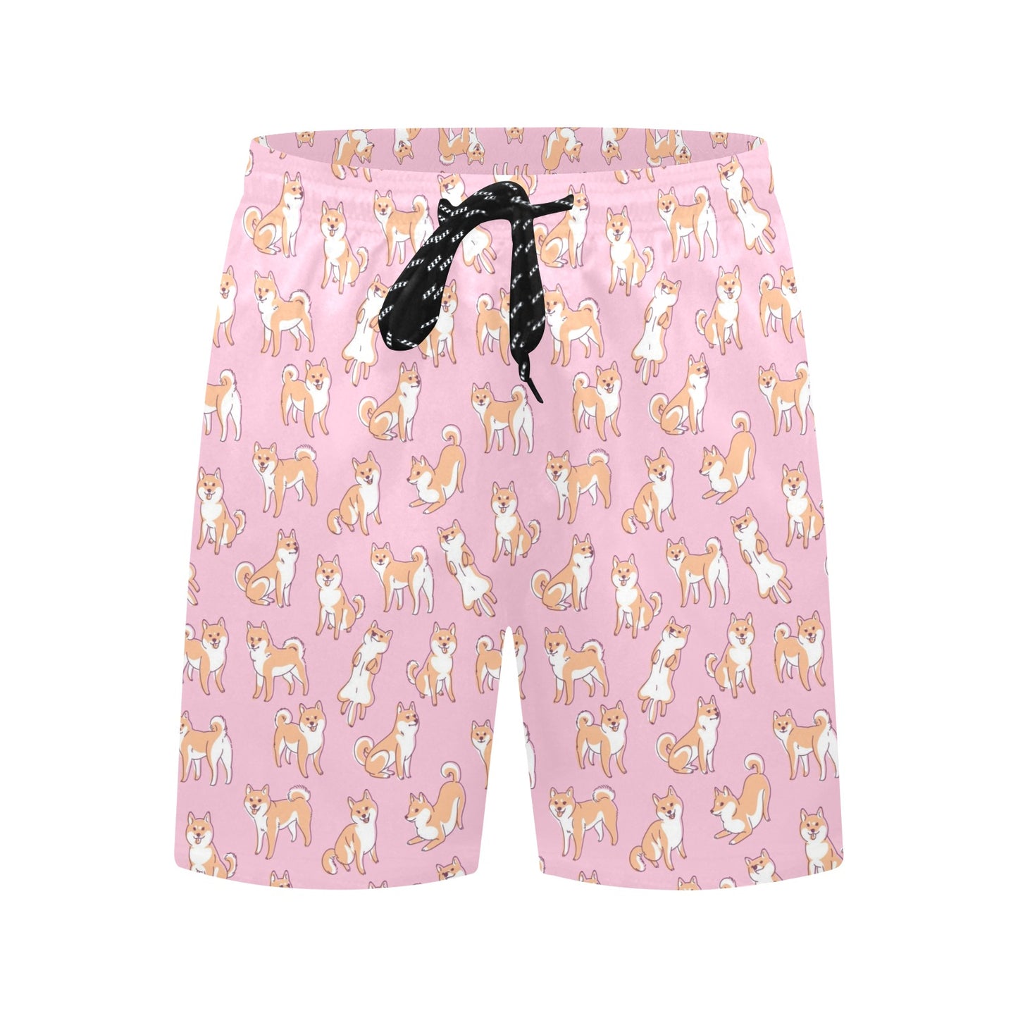 Shiba Inu Print Design LKS303 Men's Swim Trunks Beach Shorts