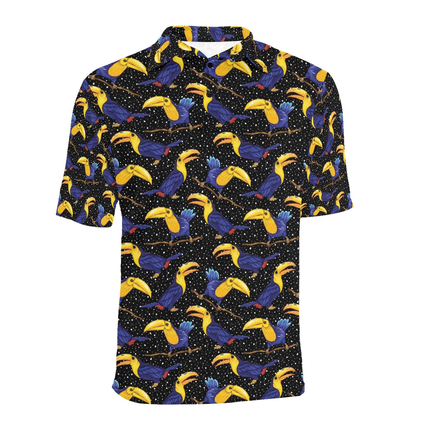 Toucan Print Design LKS307 Men Polo Shirt