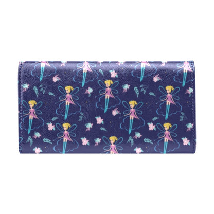 Fairy Cartoon Style Print Pattern Women's Trifold Wallet