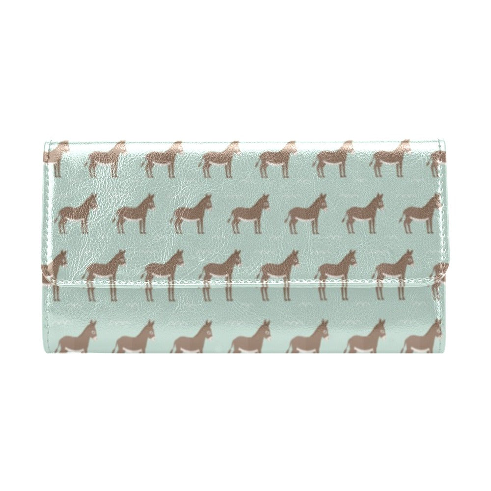 Donkey Print Design LKS402 Women's Trifold Wallet