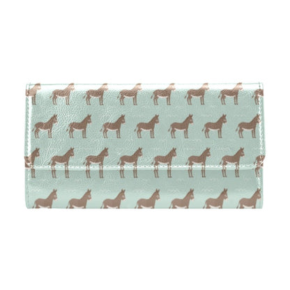 Donkey Print Design LKS402 Women's Trifold Wallet