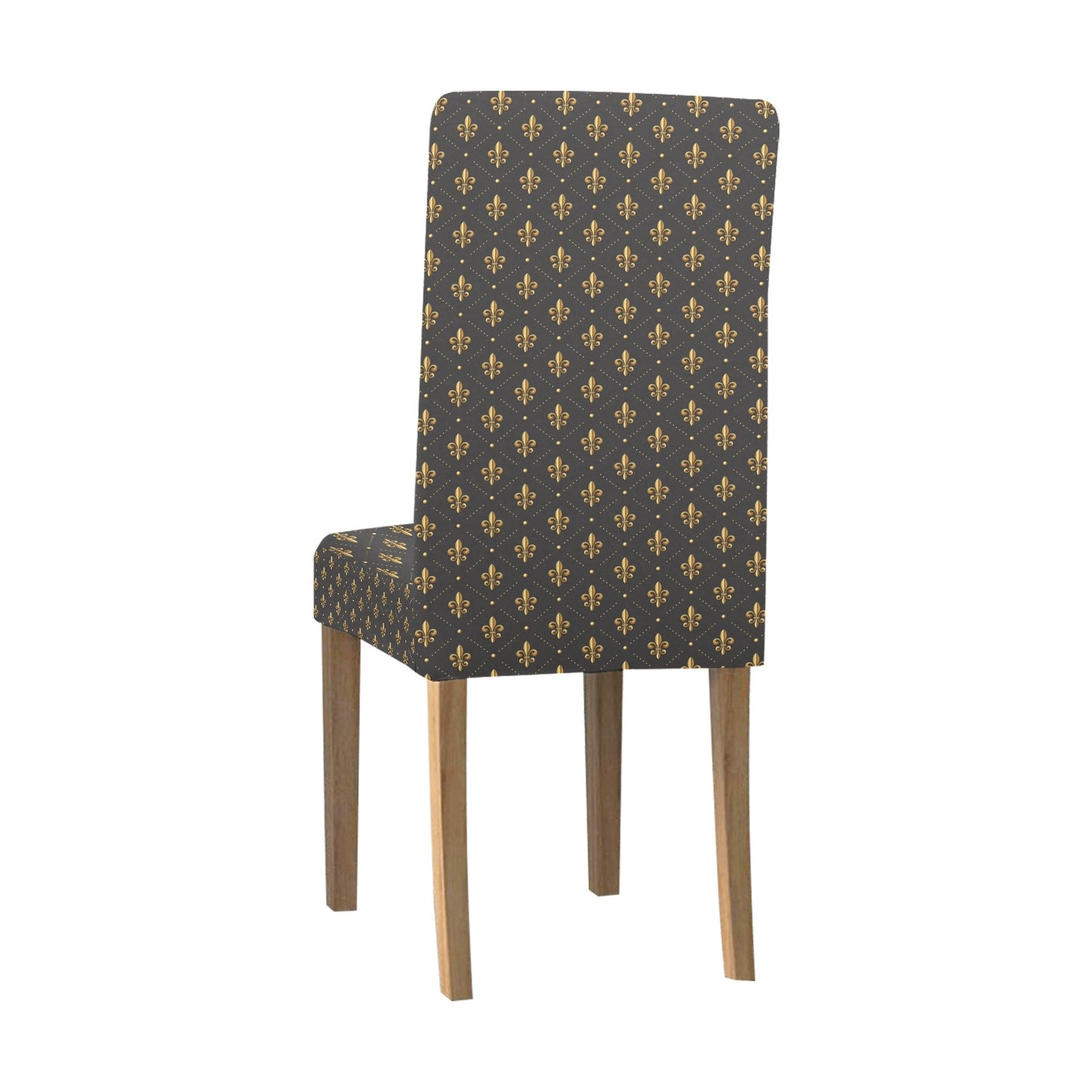 Fleur De Lis Print Design LKS402 Dining Chair Slipcover