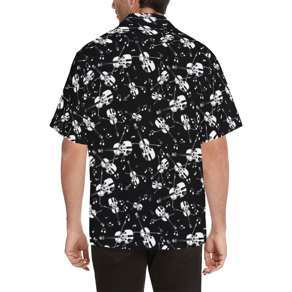 Violin Print Design LKS404 Men's Men's Hawaiian Shirt