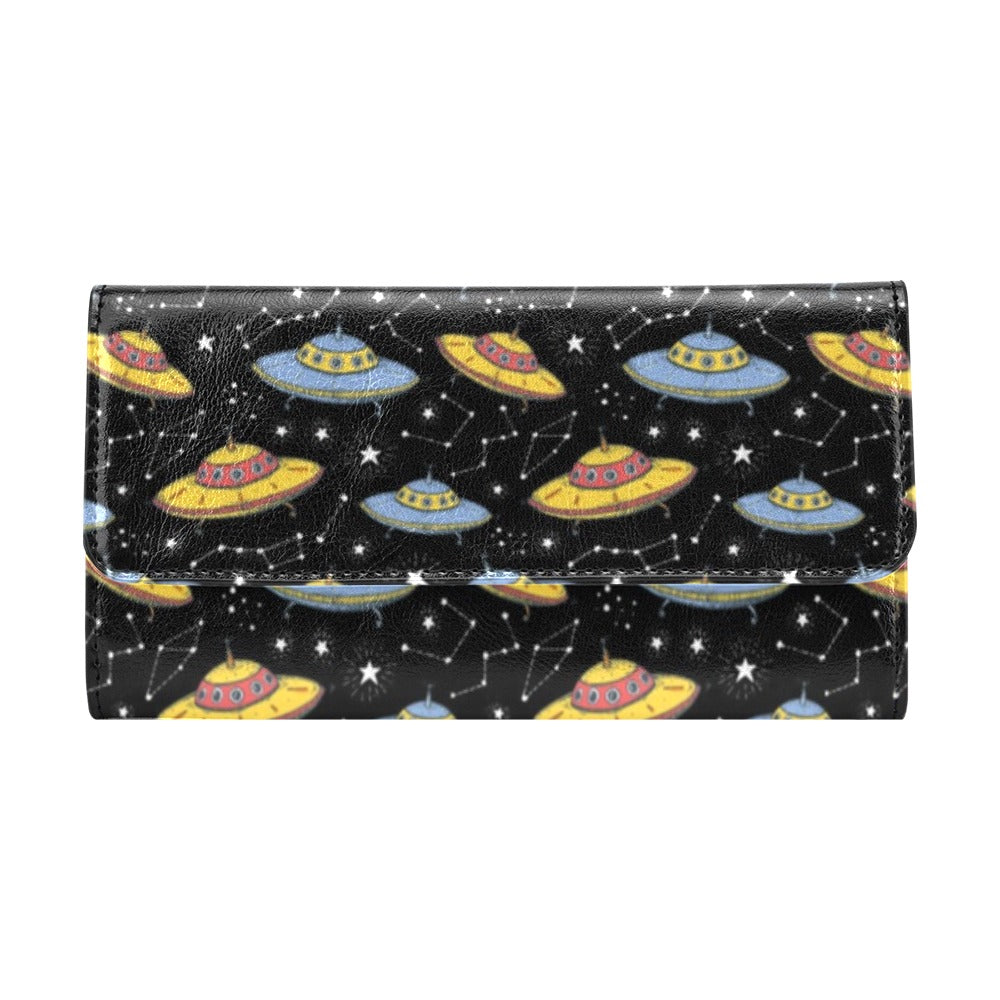 UFO Print Design LKS307 Women's Trifold Wallet