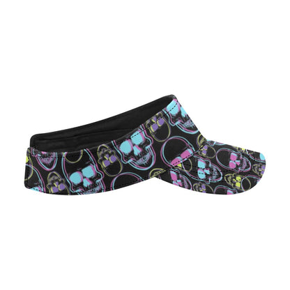 Skull 3D Colorful Print Design LKS309 Unisex Sun Visor