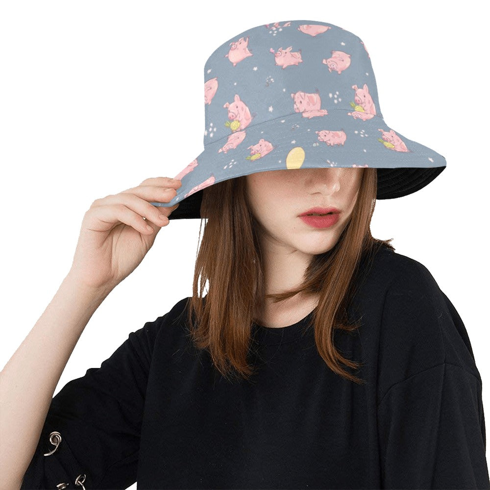 Pig Print Design LKS405 Unisex Bucket Hat