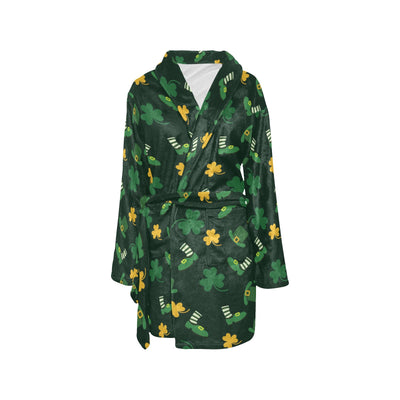 St Patricks Day Print Design LKS306 Women's Fleece Robe